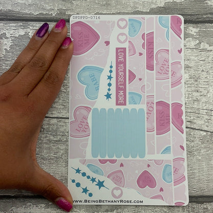 (0716) Passion Planner Daily Wave stickers - Elsie Heart