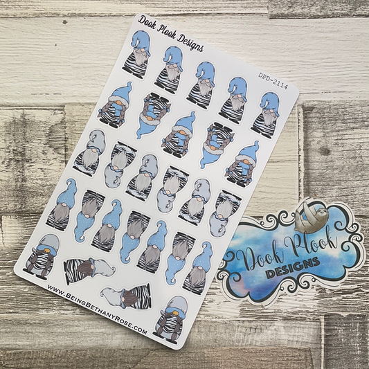 Blue Zebra Gonk Character Stickers Mixed (DPD-2114)