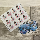 White Woman - Nail painting Stickers (DPD1445)