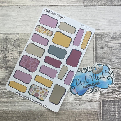 Merlot Hand drawn box stickers (DPD2331)