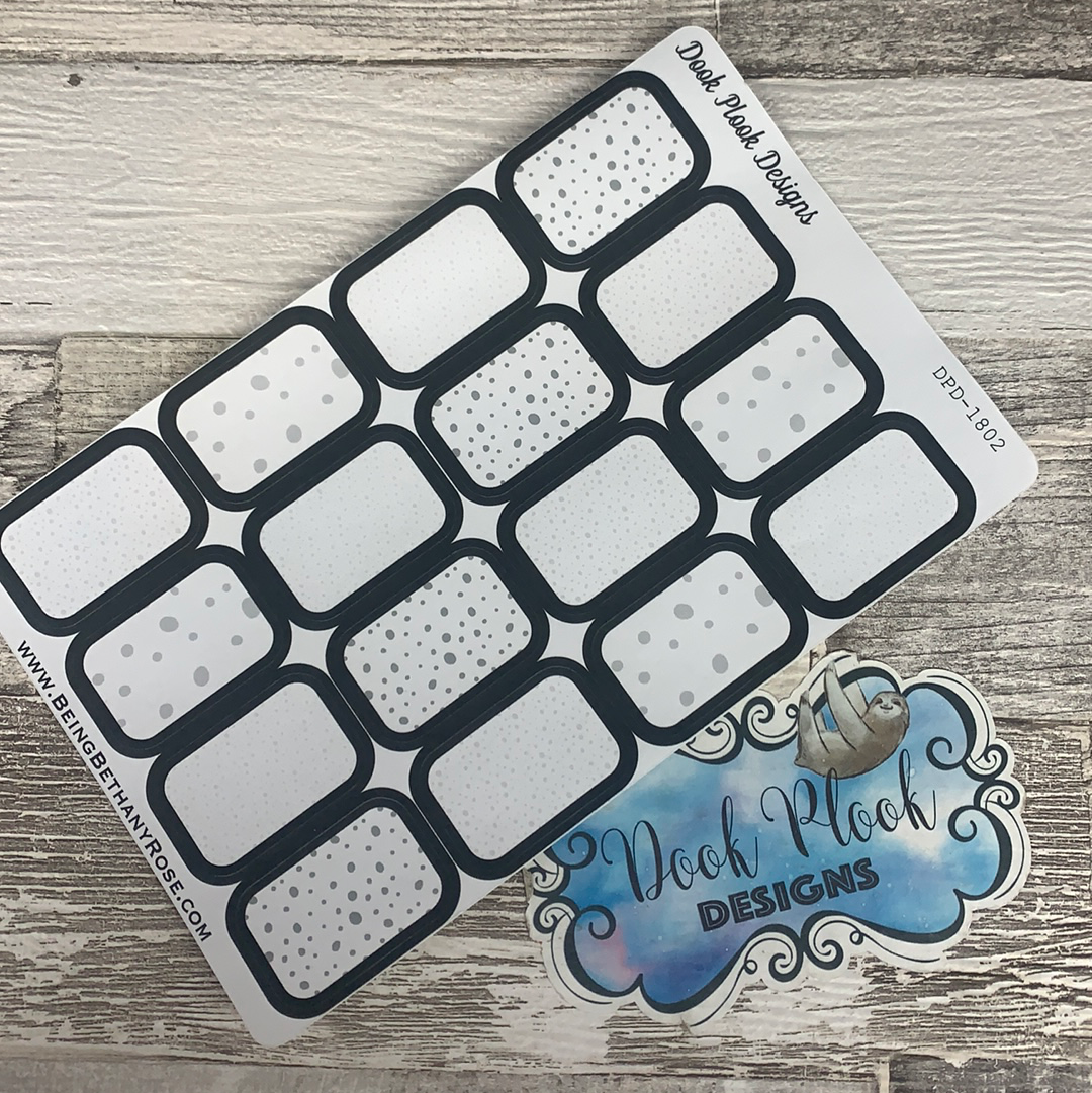 Dalmatian half box stickers (DPD1802)