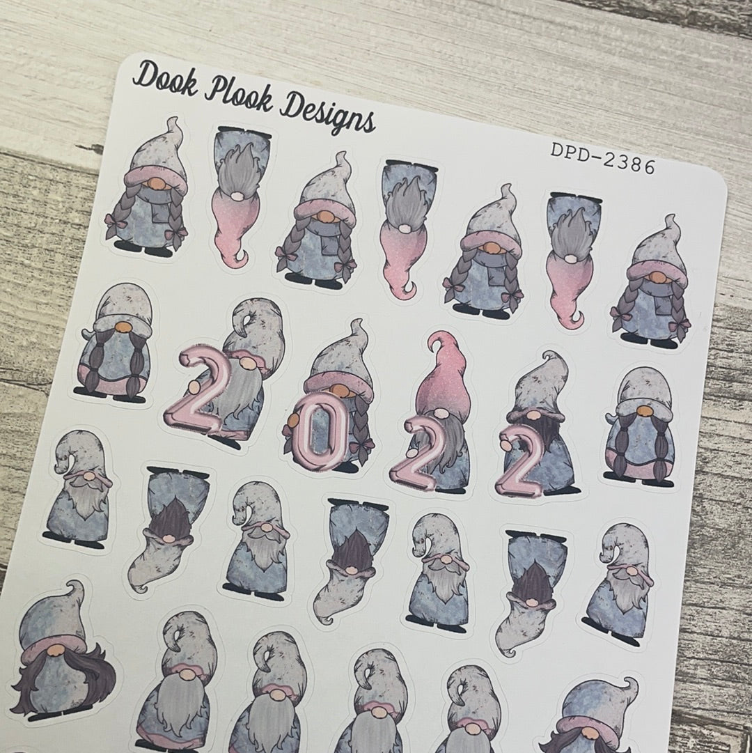 Happy New Year 2022 Gonk Character Stickers Mixed (DPD-2386)