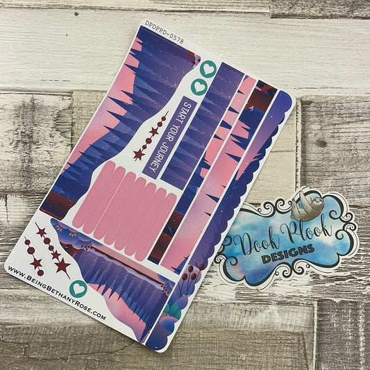 (0578) Passion Planner Daily Wave stickers - Start Your Journey