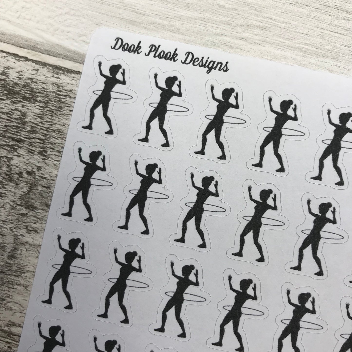 Hula hooping stickers (DPD713)