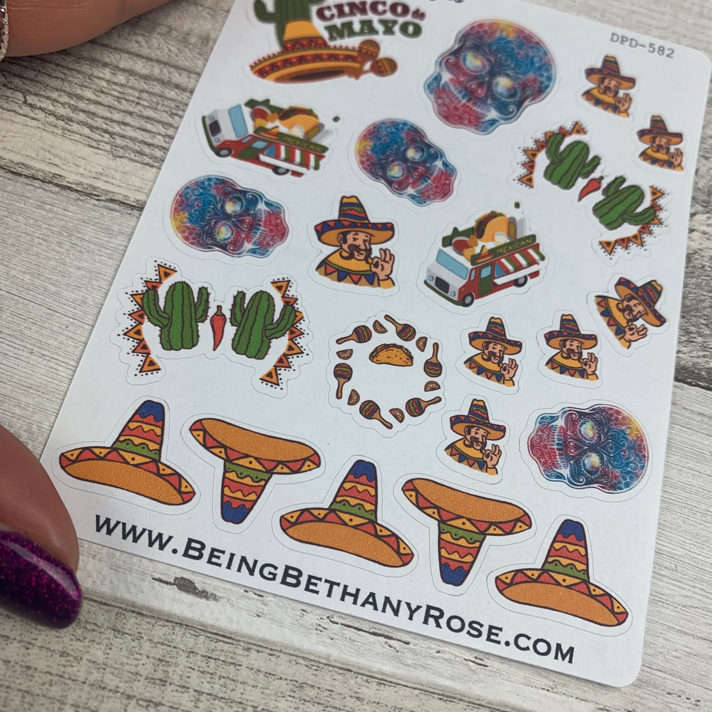 Cinco de Mayo stickers (DPD582)