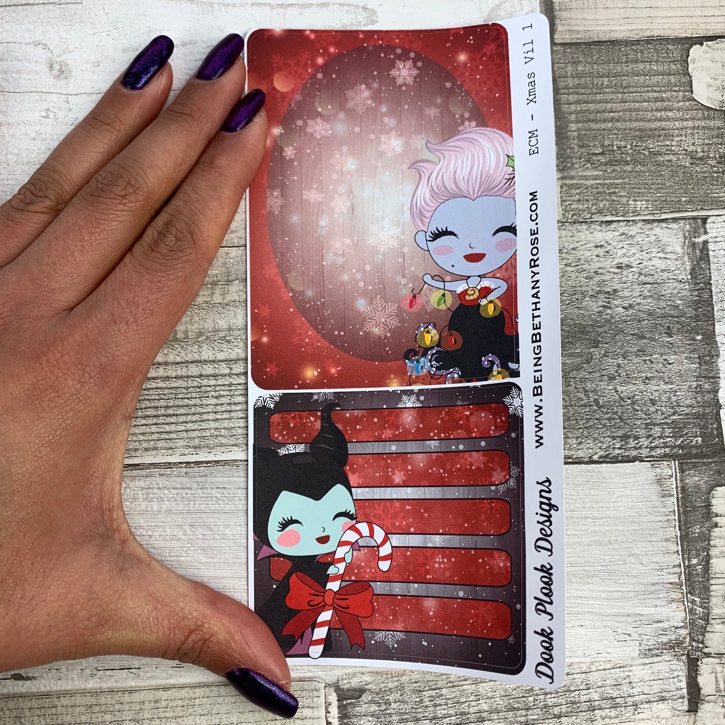 Erin Condren Month Note Pages (Christmas Villains)