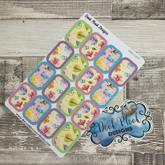 Easter half box stickers (DPD1637)