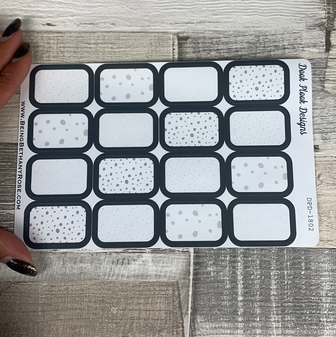 Dalmatian half box stickers (DPD1802)