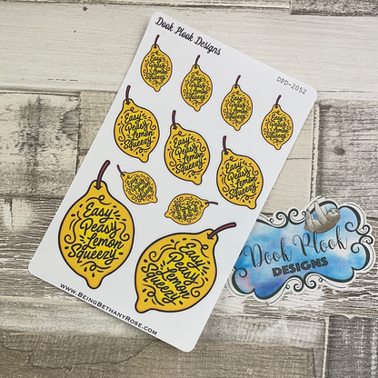 Easy Peasy Lemon Squeezy Stickers (DPD2052)