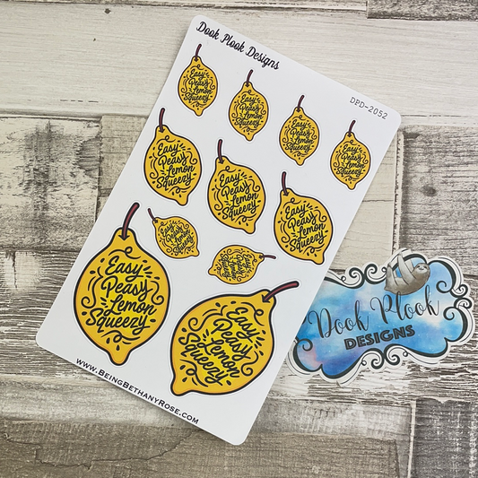 Easy Peasy Lemon Squeezy Stickers (DPD2052)