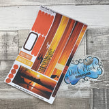 (0516) Passion Planner Daily stickers - Stock sunset