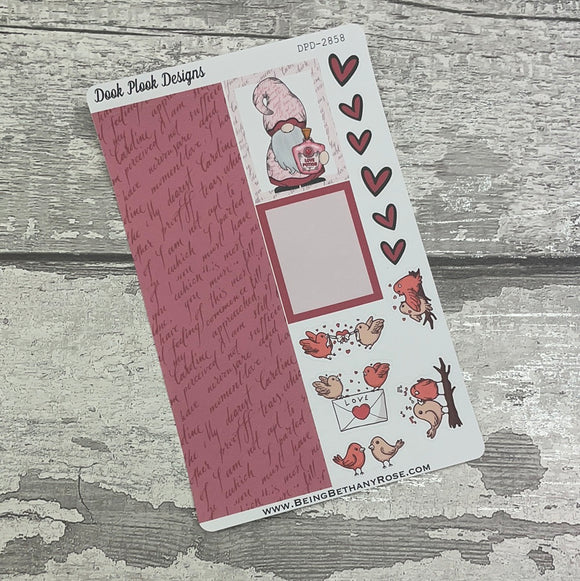 Pink Paige (Love Letters) strips Journal planner stickers (DPD2858)