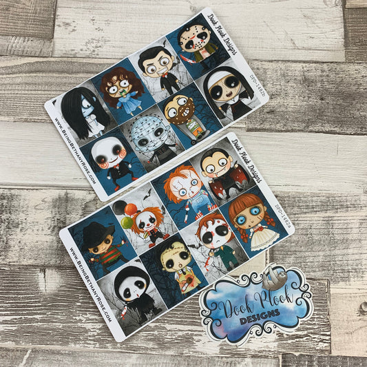 Horror full box stickers for Erin Condren (DPD1482)