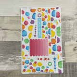 (0406) Passion Planner Daily Wave stickers - Bright rocks