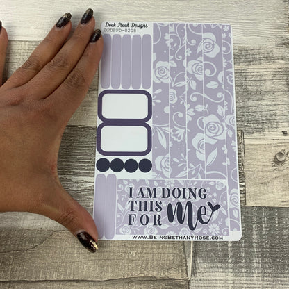 (0208) Passion Planner Daily stickers - I am doing this for me