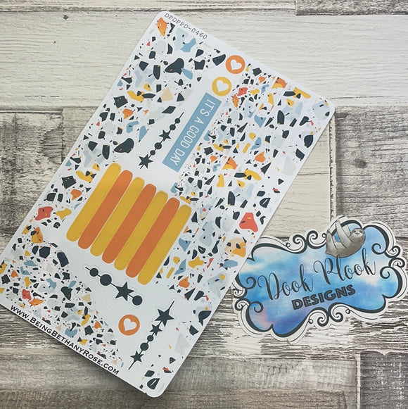 (0460) Passion Planner Daily Wave stickers - Abstract