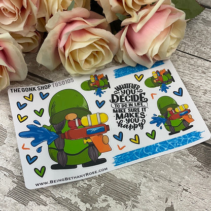 Water gun Gretel Gonk Stickers (TGS0105)