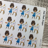 Black Woman - Art / Painting Stickers (DPD1438)