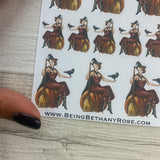Pin up witch stickers (DPD1491)