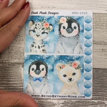 Winter animal full box stickers (DPD1510)