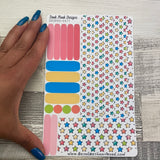 (0477) Passion Planner Daily stickers - Colourful Stars
