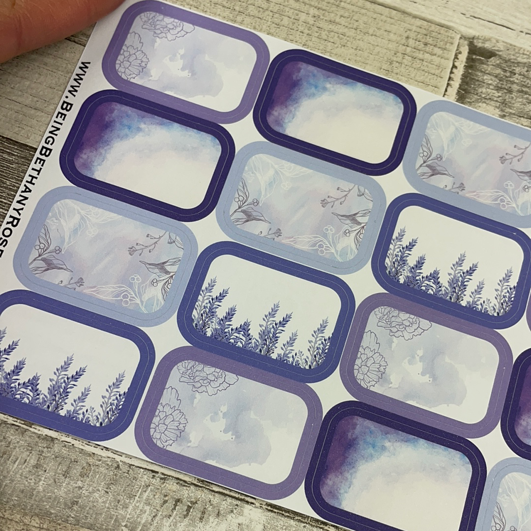 Lavender half box stickers (DPD2023)