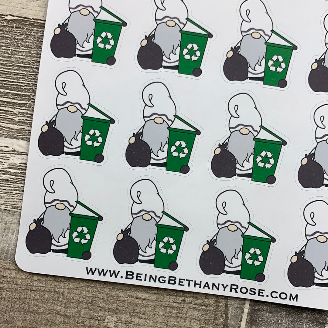 Trash / Rubbish out Recycling Gnorman Sticker (GFT-0035)