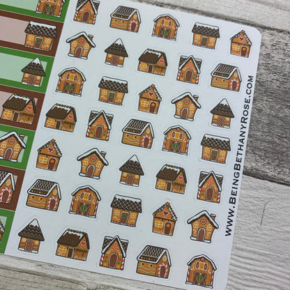 Gingerbread house stickers  (DPD1505)
