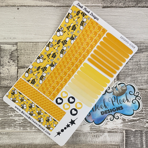 (0368) Passion Planner Daily Compact stickers - Honey Bee