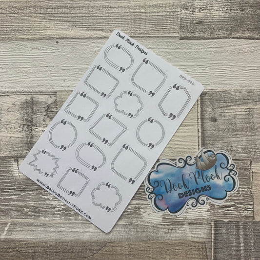 Empty Quote Box stickers (DPD885)