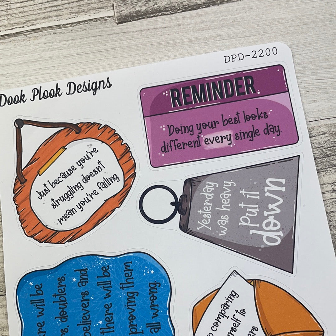 Large Motivational quote stickers (DPD2200)