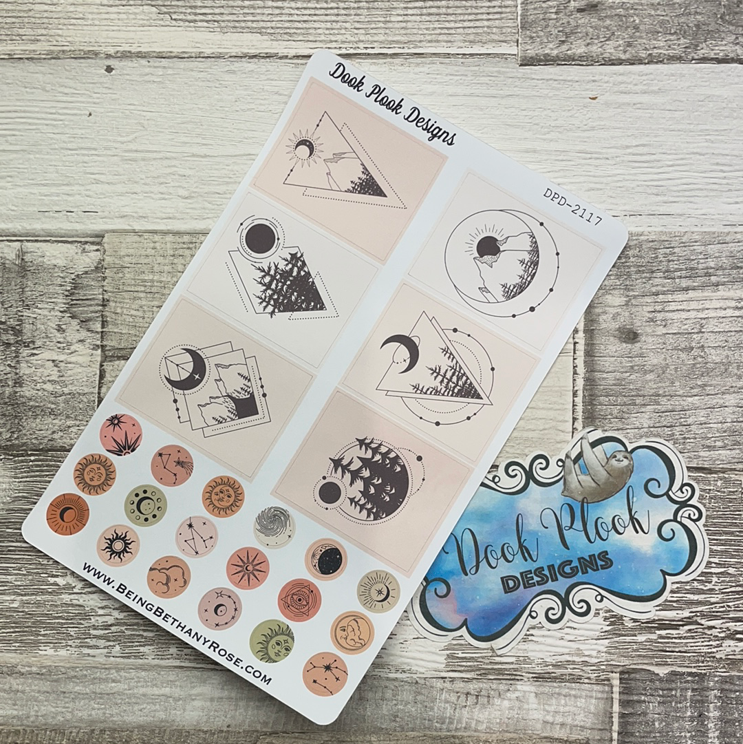 Celestial Full box and circle Stickers (DPD2117)