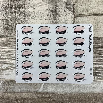 Eyebrows / eyelashes stickers  (DPD196)