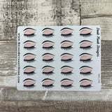 Eyebrows / eyelashes stickers  (DPD196)