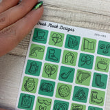 St Patrick's Day stickers  (DPD489)