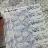 Danielle Dandelion  - One sheet week planner stickers (DPD2776)