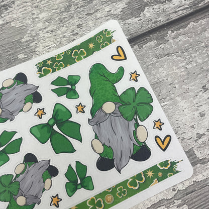 Ginny St Patricks Day Gonk Stickers (TGS0230)