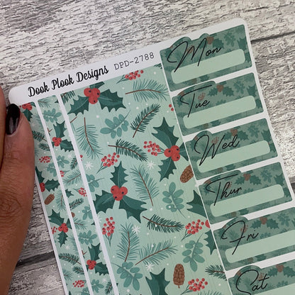 Holly  - One sheet week planner stickers (DPD2776)