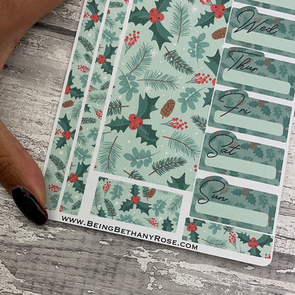 Holly  - One sheet week planner stickers (DPD2776)