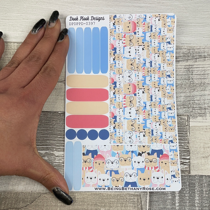 (0397) Passion Planner Daily stickers - Dog Face