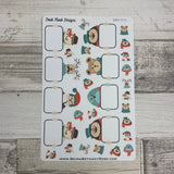 Hipster Christmas stickers  (DPD071)