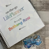 Personalised name stickers for planners (Matte or Gloss, 28 different colours) 0006-Humpty