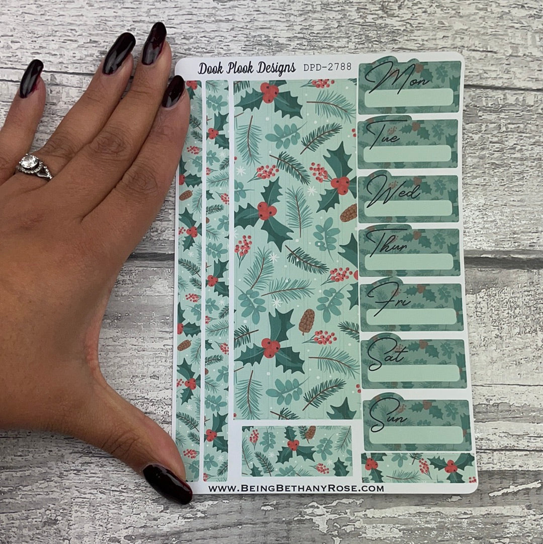 Holly  - One sheet week planner stickers (DPD2776)