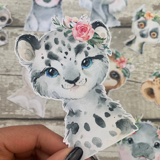 Snow Leopard Die cut