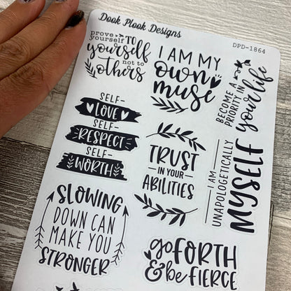 Self Love Quotes sheet 1 (DPD1864)