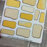 Layla Lemon Hand drawn box stickers (DPD2533)