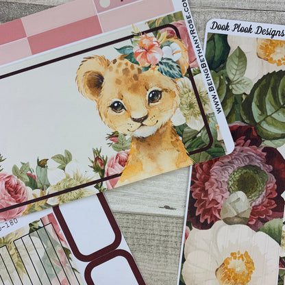Lion Watercolour Passion Planner Week Kit (DPD1807)