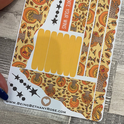 (0522) Passion Planner Daily Wave stickers - Orange Glow