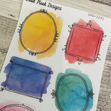 Watercolour frame stickers (DPD2261)