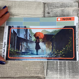Orange umbrella Passion Planner Week Kit (DPD1734)